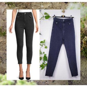 Womens Jeans Women Size 27 Black Denim Skinny‎ Kiki Sky High Rise Neon Blonde